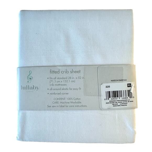 Lullaby Lane 28"x52" Cotton Baby Fitted Crib Sheet for Standard Crib Mattresses - Picture 4 of 4